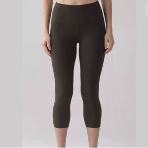 Lululemon Align Crop legging - olive green